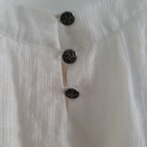 Quiksilver White Textured Top - Picture 5 of 5